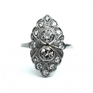 Art Deco style ring - diamonds