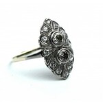 Art Deco style ring - diamonds