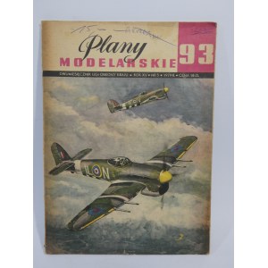 Plany Modelarskie MYSLIWIEC BOMBARDUJĄCY TYPHOON 93 1979 ROK XV NR 5