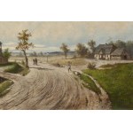 Józef Guranowski (1852 Warsaw - 1922 Warsaw), Rural Landscape, 1904