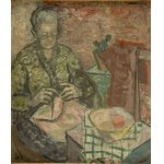 Edward Matuszczak (1906 Tymbark - 1965 Paryż), Kobieta robiąca na drutach, 1937