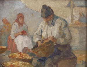 Erno Erb (1878 Lwów (?) - 1943 Lwów), Na targu