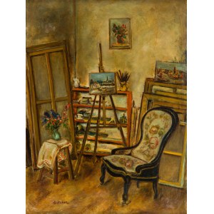 Isaac Antcher (1899 - 1992), In the artist's studio, 1932