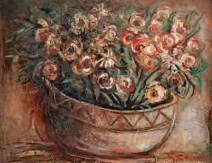 Marc Sterling (1898 Rosja - 1976 Paryż), Kosz kwiatów, około1930