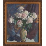 Władysław Majewski (1881 Proszowice - 1925 Warschau), Rosen in einer Vase, 1923