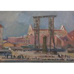 Jan Betley (1908 Plock - 1980 Warschau), Steinmetzarbeiten auf dem Schlossplatz (Wiederaufbau von Warschau), 1949