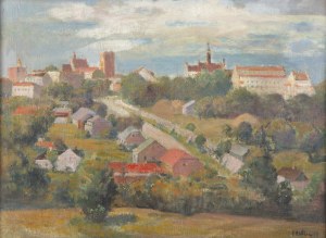 Jan Betley (1908 Płock - 1980 Warszawa), Panorama Sandomierza (