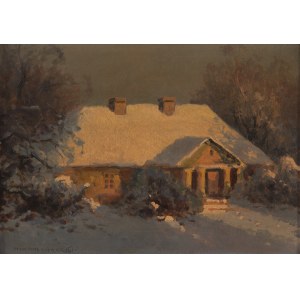 Wiktor Korecki (1890 Kamieniec Podolski - 1980 Milanówek near Warsaw), Manor house in winter