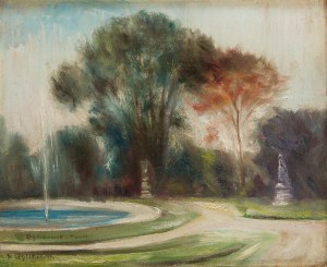 Stanisław Chlebowski (1890 Braniewo - 1969 Gdańsk), Ogród Tuileries w Paryżu