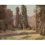 Konstanty Mackiewicz (1894 Małoryta k. Brześcia - 1985 Łódź), Pejzaż letni ze stawem