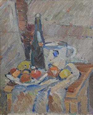 Andrzej KURZAWSKI, Martwa natura z butelką, 1956