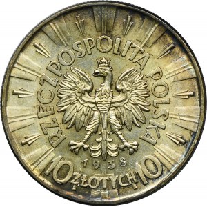 Piłsudski, 10 złotych 1938