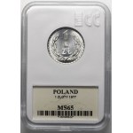 1 złoty 1977 - GCN MS65