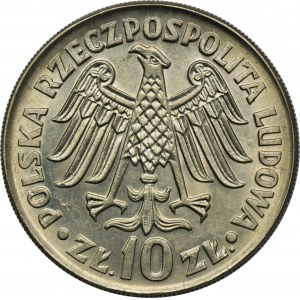 10 zlatých 1964 Kazimír Veliký - konkávní nápis na averzu