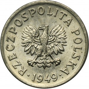 20 haléřů 1949 Miedzionikiel