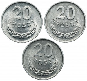 Set, 20 pennies (3 pieces).