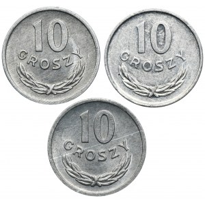 Sada, 10 mincí (3 kusy)