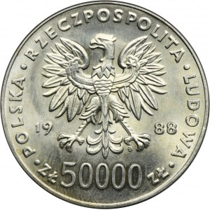 50.000 złotych 1988 Piłsudski