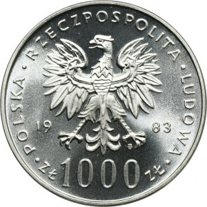1,000 zloty 1983 John Paul II