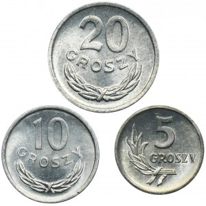 Zestaw, 5, 10 i 20 groszy (3 szt.)