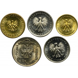 Zestaw, 2, 5 i 10 złotych (5 szt.)