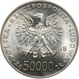 50.000 złotych 1988 Piłsudski