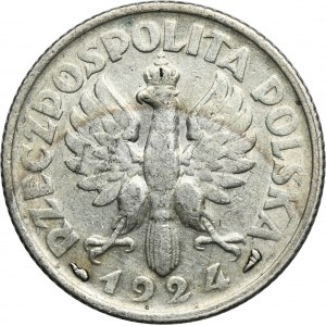 Kobieta i kłosy, 1 złoty Paryż 1924