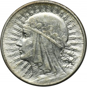 Głowa Kobiety, 10 złotych Londyn 1932