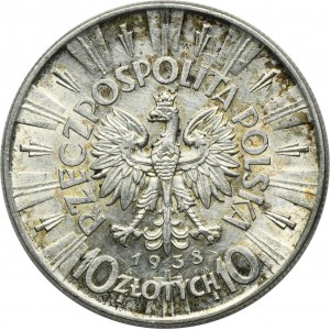 Pilsudski, 10 zloty 1938