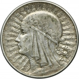 Głowa Kobiety, 10 złotych Londyn 1932