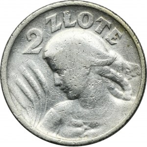 Kobieta i kłosy, 2 złote Paryż 1924