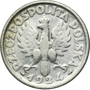 Kobieta i kłosy, 2 złote Paryż 1924
