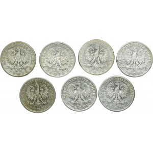 Set, Head of a Woman, 2 gold 1932-1934 (7 pieces).