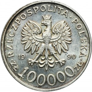 100.000 złotych 1990 Solidarność - TYP A