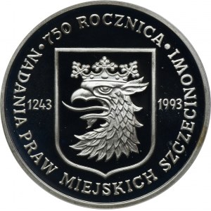 200.000 złotych 1993 750 rocznica nadania praw miejskich Szczecinowi