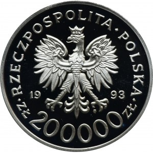 200.000 złotych 1993 750 rocznica nadania praw miejskich Szczecinowi