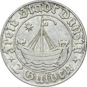 Free City of Danzig, 2 gulden 1932 Cog - RARE
