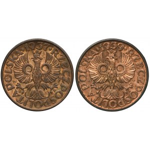 Zestaw, 2 grosze 1937-1939 (2 szt.)