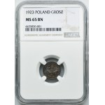 1 grosz 1923 - NGC MS65 BN