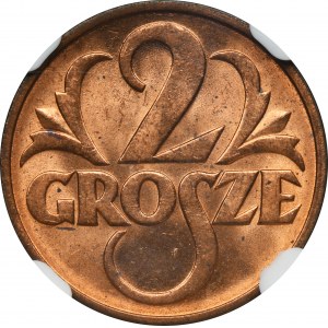 2 grosze 1937 - NGC MS65 RD