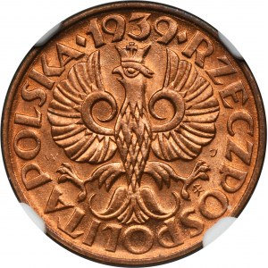 2 grosze 1939 - NGC MS65 RD