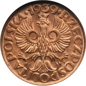 2 grosze 1939 - GCN MS68