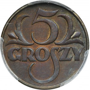 5 groszy 1931 - PCGS AU DETAIL