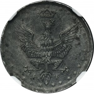 Polish Kingdom, 5 pfennig 1918 - NGC MS63
