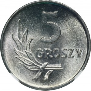 5 groszy 1962 - NGC MS66
