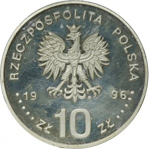 10 złotych 1996 Zygmunt II August - popiersie