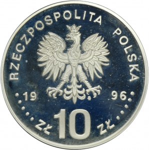 10 złotych 1996, Zygmunt II August, Półpostać - RZADKIE