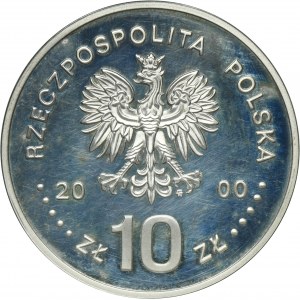 10 złotych 2000 Jan II Kazimierz - półpostać