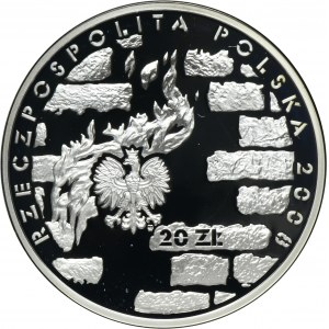 20 złotych 2008 65. Rocznica Powstania w Getcie Warszawskim