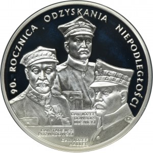 20 złotych 2008 90. Rocznica Odzyskania Niepodległości